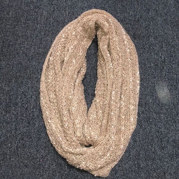 Oatmeal Colored Infinity Scarf - Picture 1 of 2